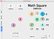 Thumbnail of a screenshot of the menu for Math Square activities.