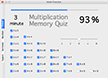 Thumbnail of a screenshot of the menu for Math Square activities.