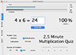 Thumbnail of a screenshot of the menu for Math Square activities.