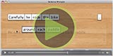 A thumbnail for a video of the Sentence Wrangler app being used.
