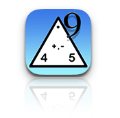 The Terrific Triangle's logo which is a triangle with the digits 4 and 5 in the bottom corners and a larger digit 9 floating near the top corner.